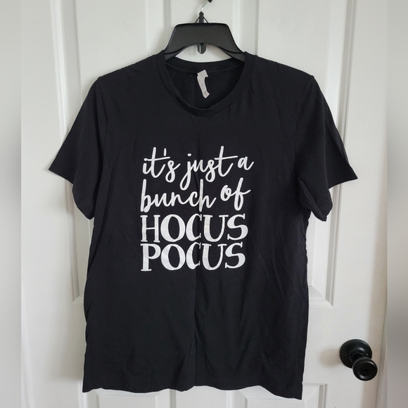 Bella Canvas Women's Black "It's just a Bunch of Hocus Pocus" Short Sleeve Tee - Picture 1 of 5